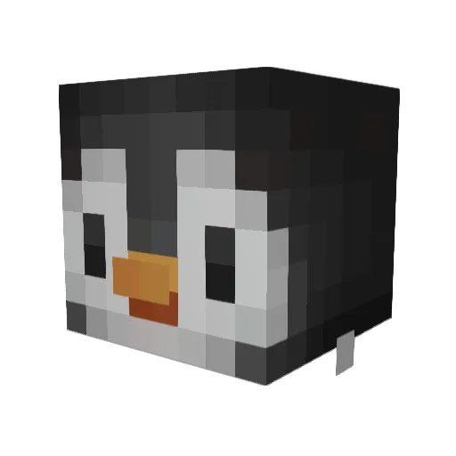MAP4CH3 Minecraft avatar head, 3D render