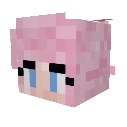 MAPdancer Minecraft avatar head, 3D render