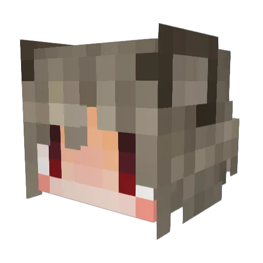 MARAN1020 Minecraft avatar head, 3D render