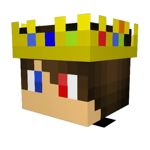 MARCBLAZER Minecraft avatar head, 3D render