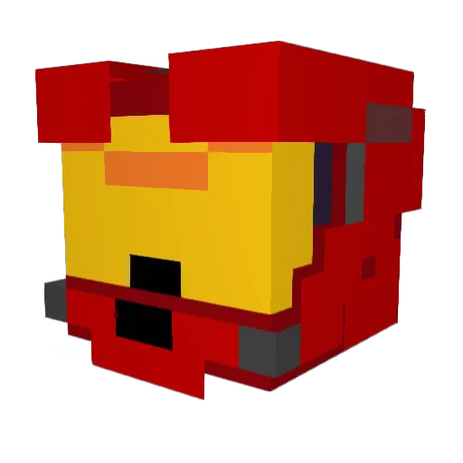 MARCHELINA Minecraft avatar head, 3D render
