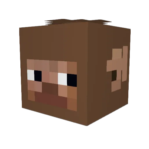 MARCK15 Minecraft avatar head, 3D render