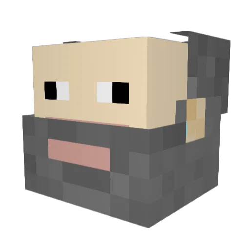 MARCOJ7613 Minecraft avatar head, 3D render