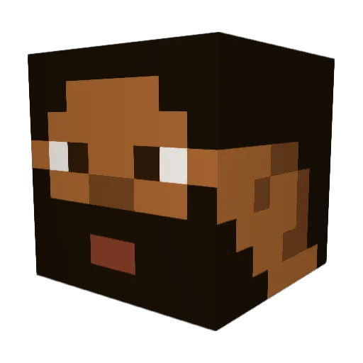 MARIO_AIMELECH Minecraft avatar head, 3D render
