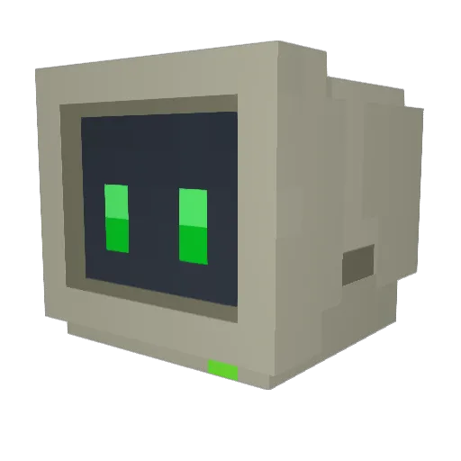 MARIO_S280 Minecraft avatar head, 3D render