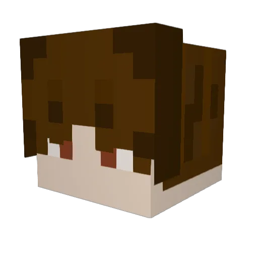MARMAR08123 Minecraft avatar head, 3D render