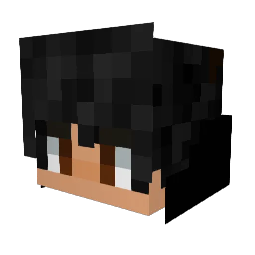 MAROHO02481 Minecraft avatar head, 3D render