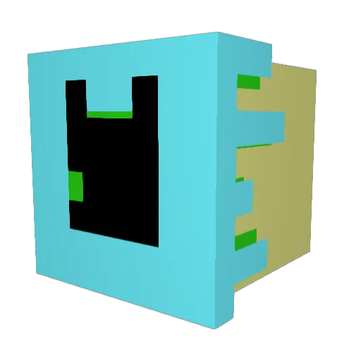 MARQ_PORTHOS Minecraft avatar head, 3D render
