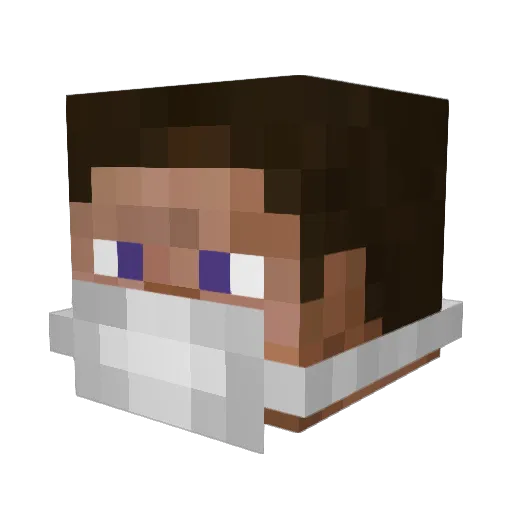 MARROQUI72 Minecraft avatar head, 3D render