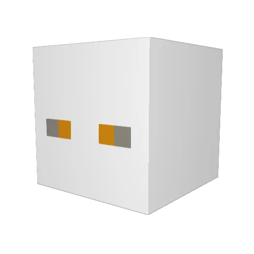 MARSDAR Minecraft avatar head, 3D render