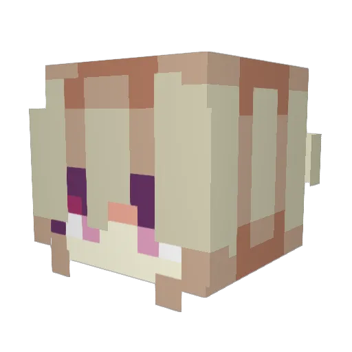 MARTAHARI Minecraft avatar head, 3D render
