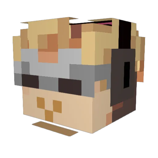 MARTIE_PANTS Minecraft avatar head, 3D render