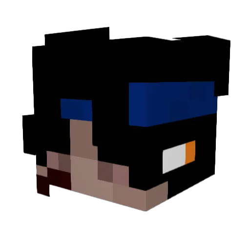 MARTINISDADDY Minecraft avatar head, 3D render