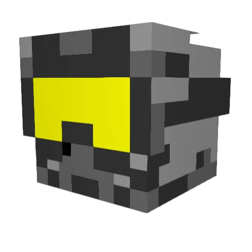 MARTY012 Minecraft avatar head, 3D render