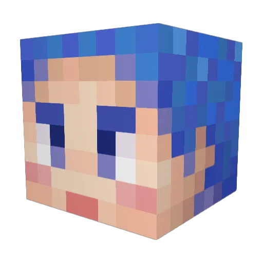 MARUTAKE_ Minecraft avatar head, 3D render