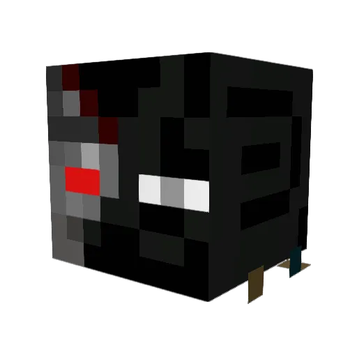 MARVELG33K Minecraft avatar head, 3D render