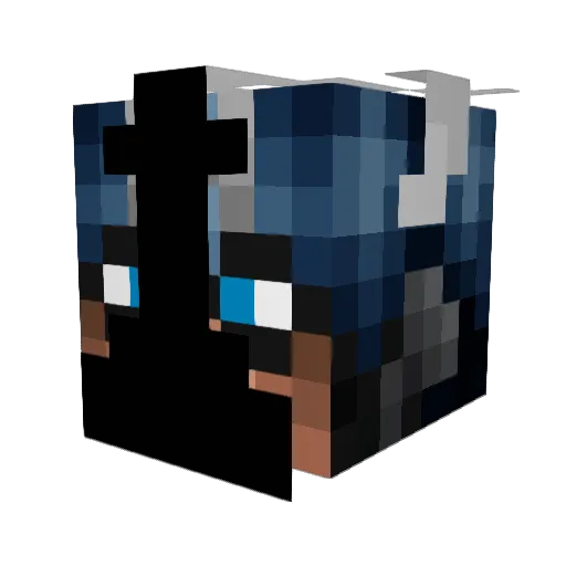 MARVEL_NH Minecraft avatar head, 3D render