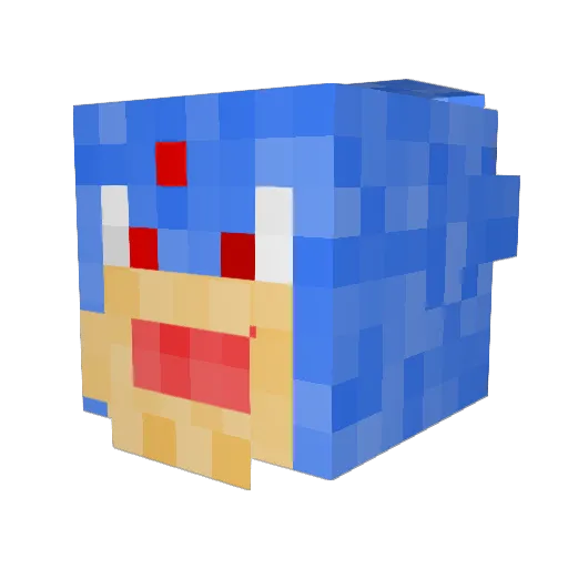 MARVlN44 Minecraft avatar head, 3D render
