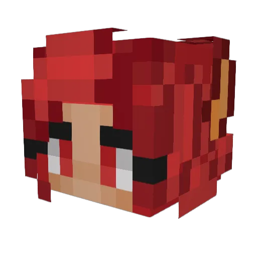 MARYPODEM Minecraft avatar head, 3D render