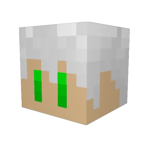 MASAX1024 Minecraft avatar head, 3D render
