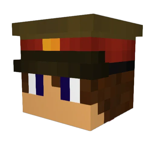 MASE231 Minecraft avatar head, 3D render