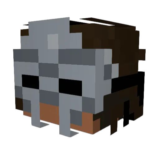 MASHpotat03e Minecraft avatar head, 3D render