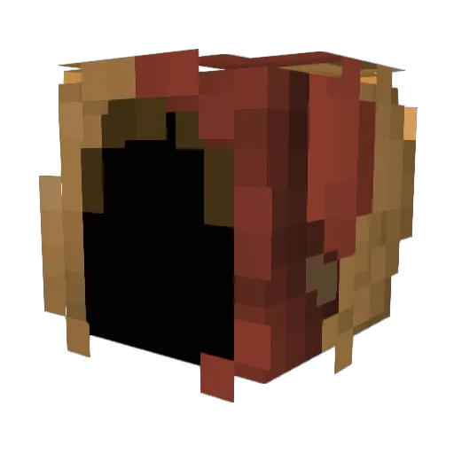 MASKED_ANN Minecraft avatar head, 3D render