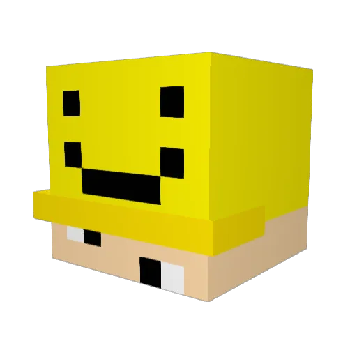 MASRIHULY Minecraft avatar head, 3D render