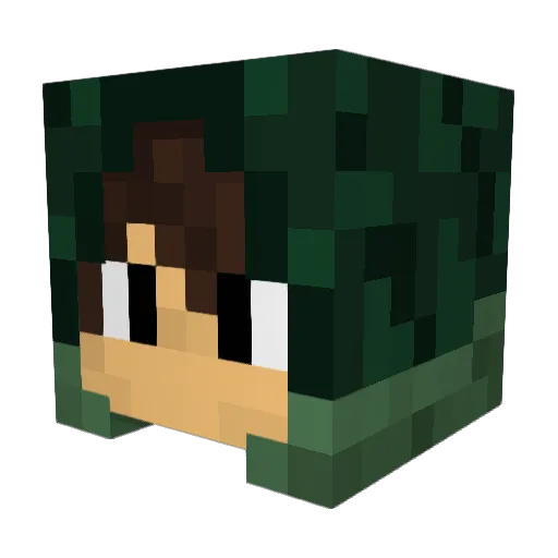 MASTERELIM Minecraft avatar head, 3D render