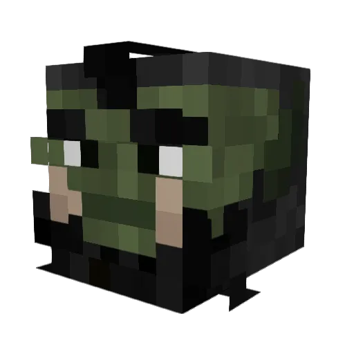 MASmastersigma Minecraft avatar head, 3D render