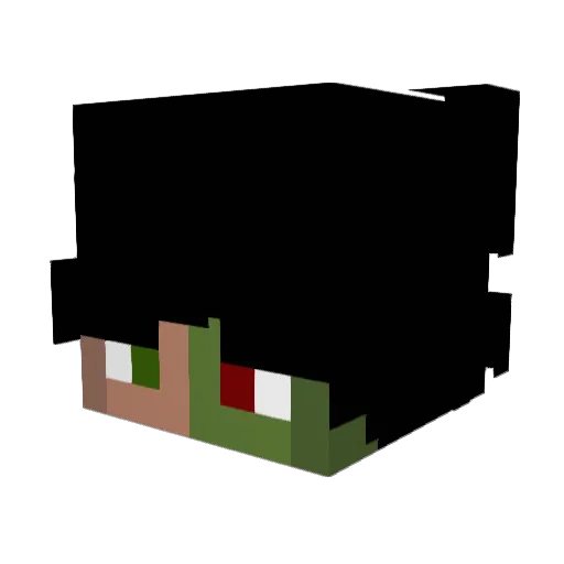 MAT176 Minecraft avatar head, 3D render