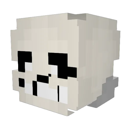 MATAE76 Minecraft avatar head, 3D render