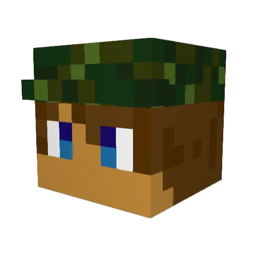 MATAVR Minecraft avatar head, 3D render