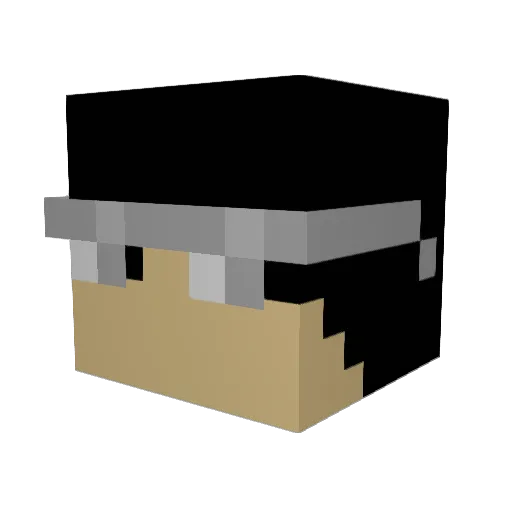 MATCRAKIL Minecraft avatar head, 3D render