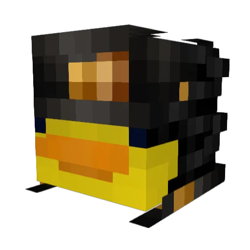 MATEEXXO Minecraft avatar head, 3D render