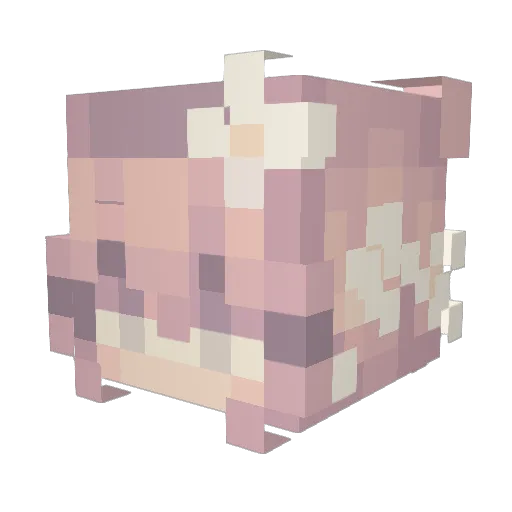 MATEII96 Minecraft avatar head, 3D render