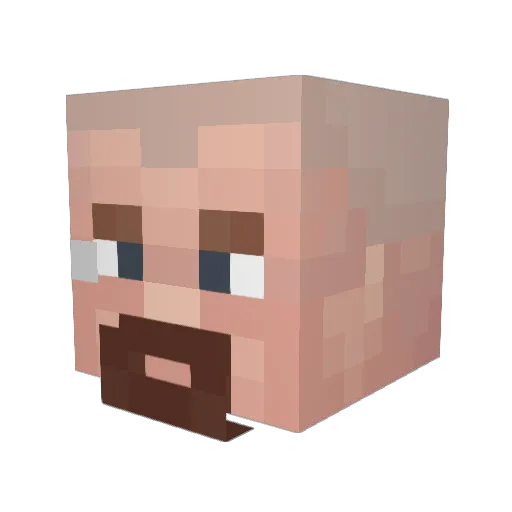 MATEO130605 Minecraft avatar head, 3D render