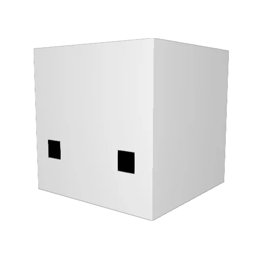 MATERGC Minecraft avatar head, 3D render