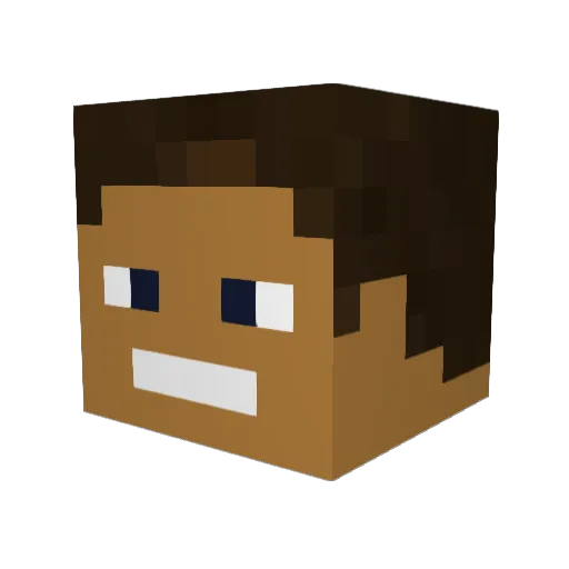MATHEUSLEONARDO Minecraft avatar head, 3D render