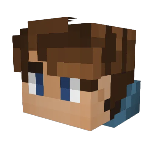 MATIZERA Minecraft avatar head, 3D render