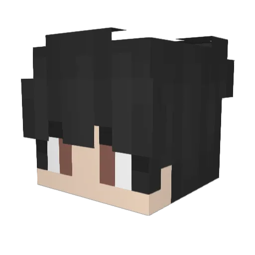 MATMECU Minecraft avatar head, 3D render