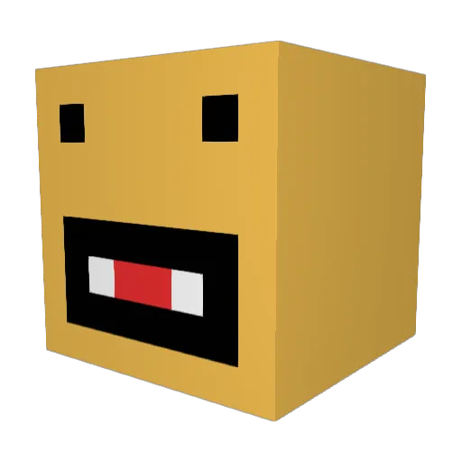MATOMATO12 Minecraft avatar head, 3D render
