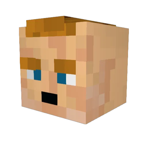 MATR1XX82 Minecraft avatar head, 3D render