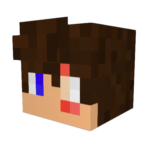 MATTCRAFTGAMING Minecraft avatar head, 3D render