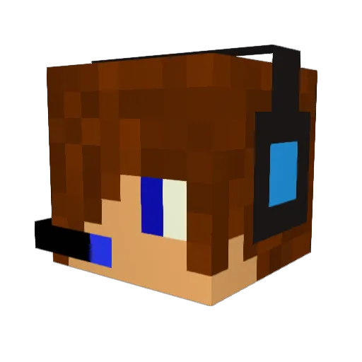 MATTGAMETV Minecraft avatar head, 3D render