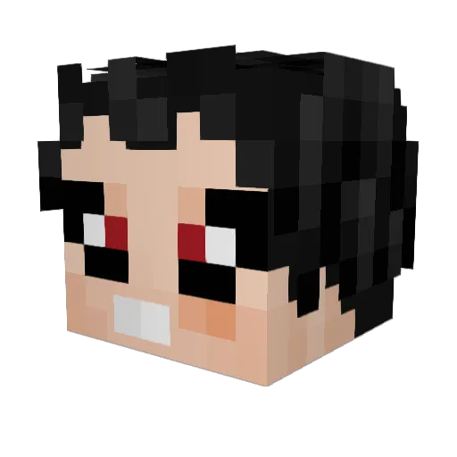 MATTT32134 Minecraft avatar head, 3D render