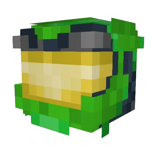 MATTWER Minecraft avatar head, 3D render