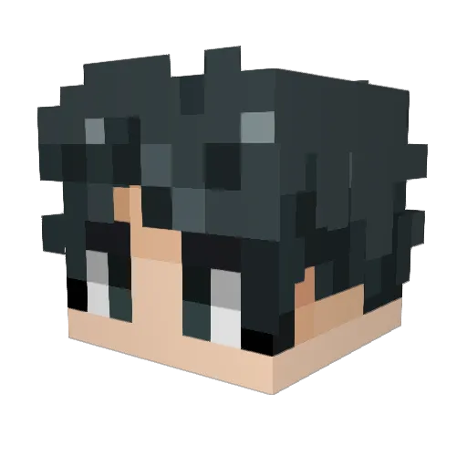 MATT_1005 Minecraft avatar head, 3D render