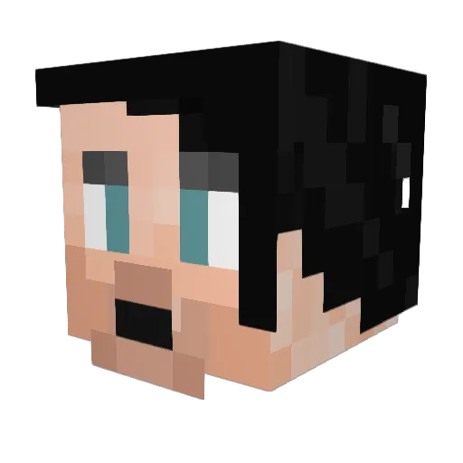 MAUNDOOM Minecraft avatar head, 3D render