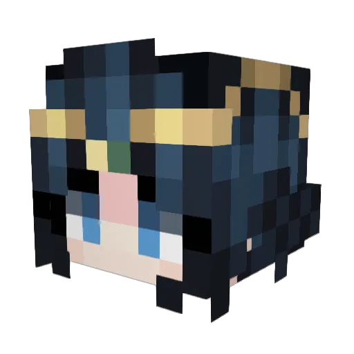 MAUX935 Minecraft avatar head, 3D render